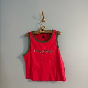 Juicy Couture “juicy vibes” pink and green tank size L